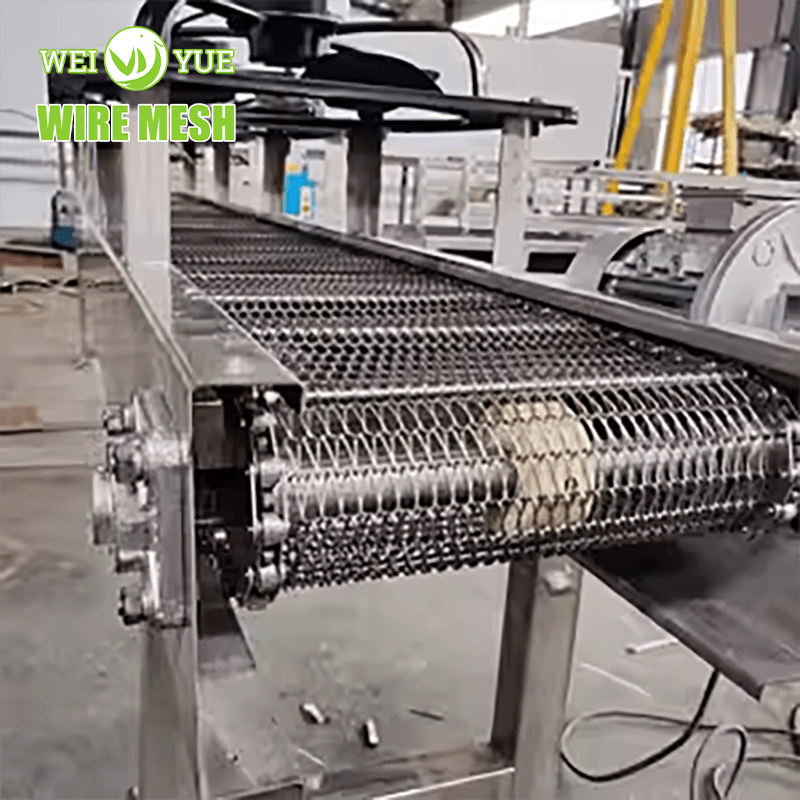 304 316 316L Frozen Mechanical Balanced Weave Edelstahl-Metallkettenf&ouml;rderb&auml;nder